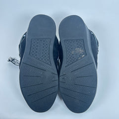 Lanvin Black Reflective Curb Sneaker Size 44