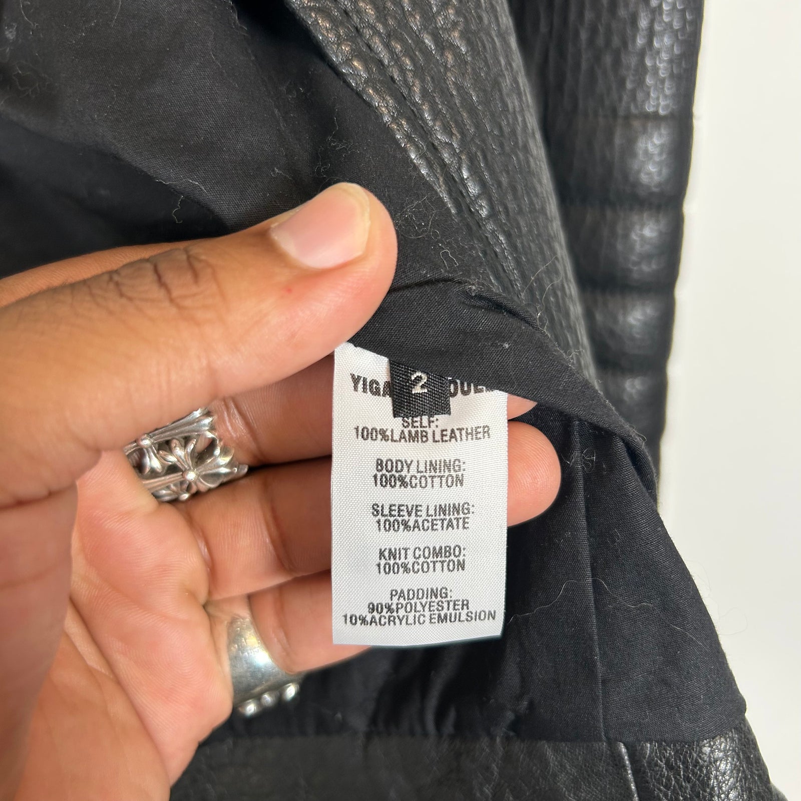 Yigal Azrouel Black Lamb Leather Biker Jacket Size 2