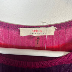 Trina Turk Short Sleeve Dress Multi Size XS