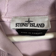 Stone Island Lavender Side Patch Hoodie Size L