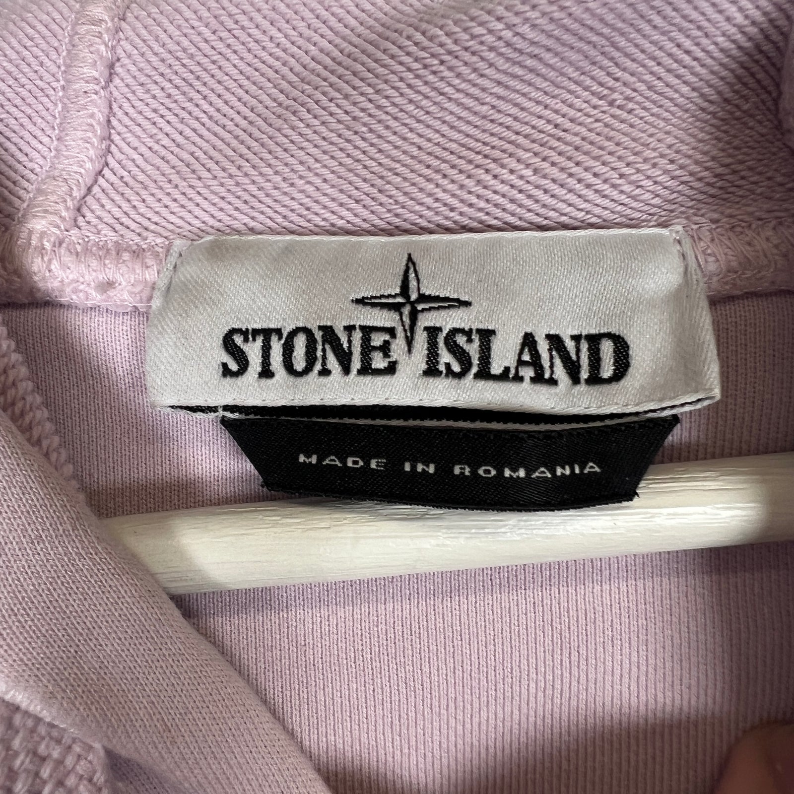 Stone Island Lavender Side Patch Hoodie Size L