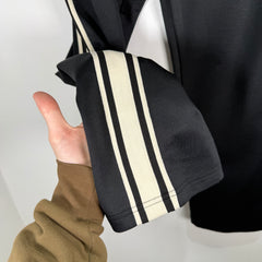 Celine Black Striped Logo Sweatpants Size M