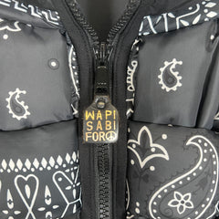 Kapital Black Bandana Kneel Vest Size 3