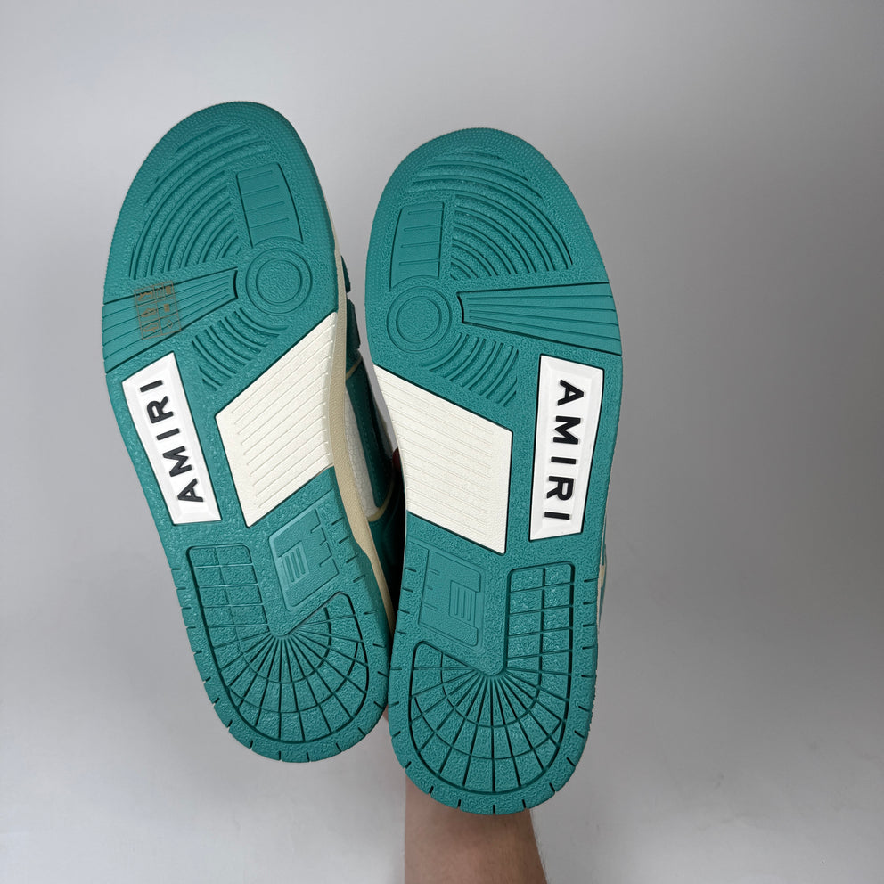 Amiri Sea Blue Skel Low Top Sneaker Size 9
