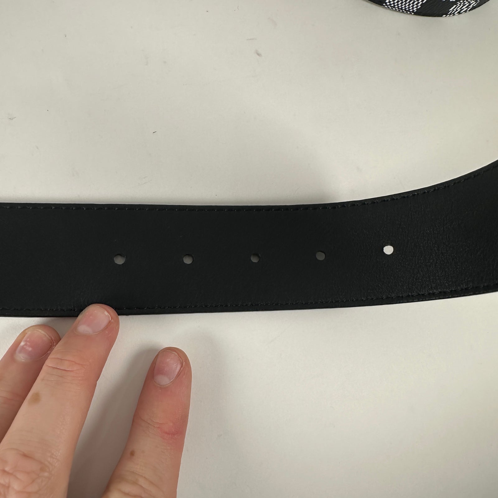 Louis Vuitton Distorted Damier Belt Size 36