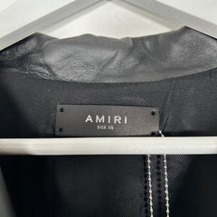 Amiri Laser Cut Western Leather Button Up Size L