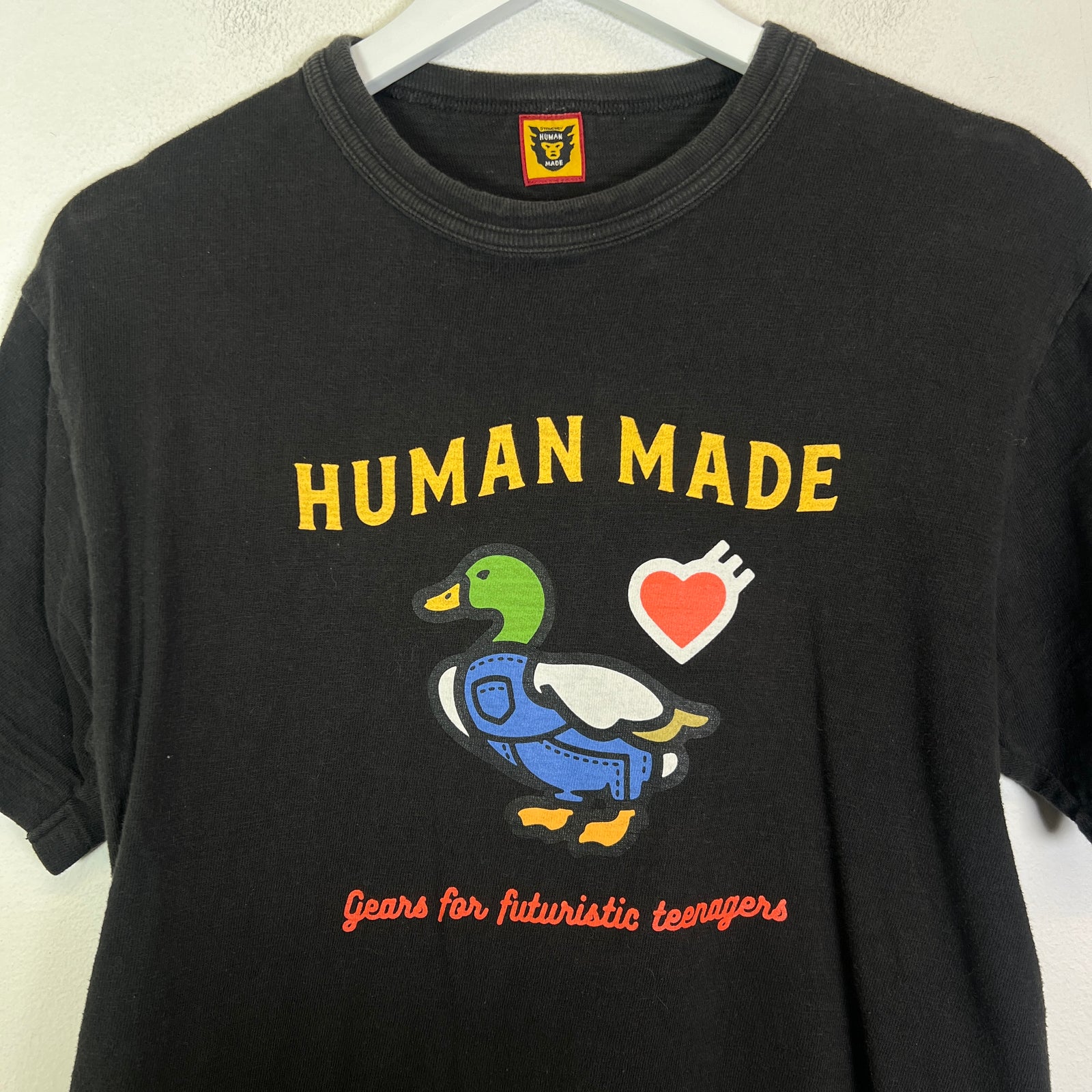 Human Made Black 'Gears For Futuristic Teenagers' Graphic T-Shirt Size M