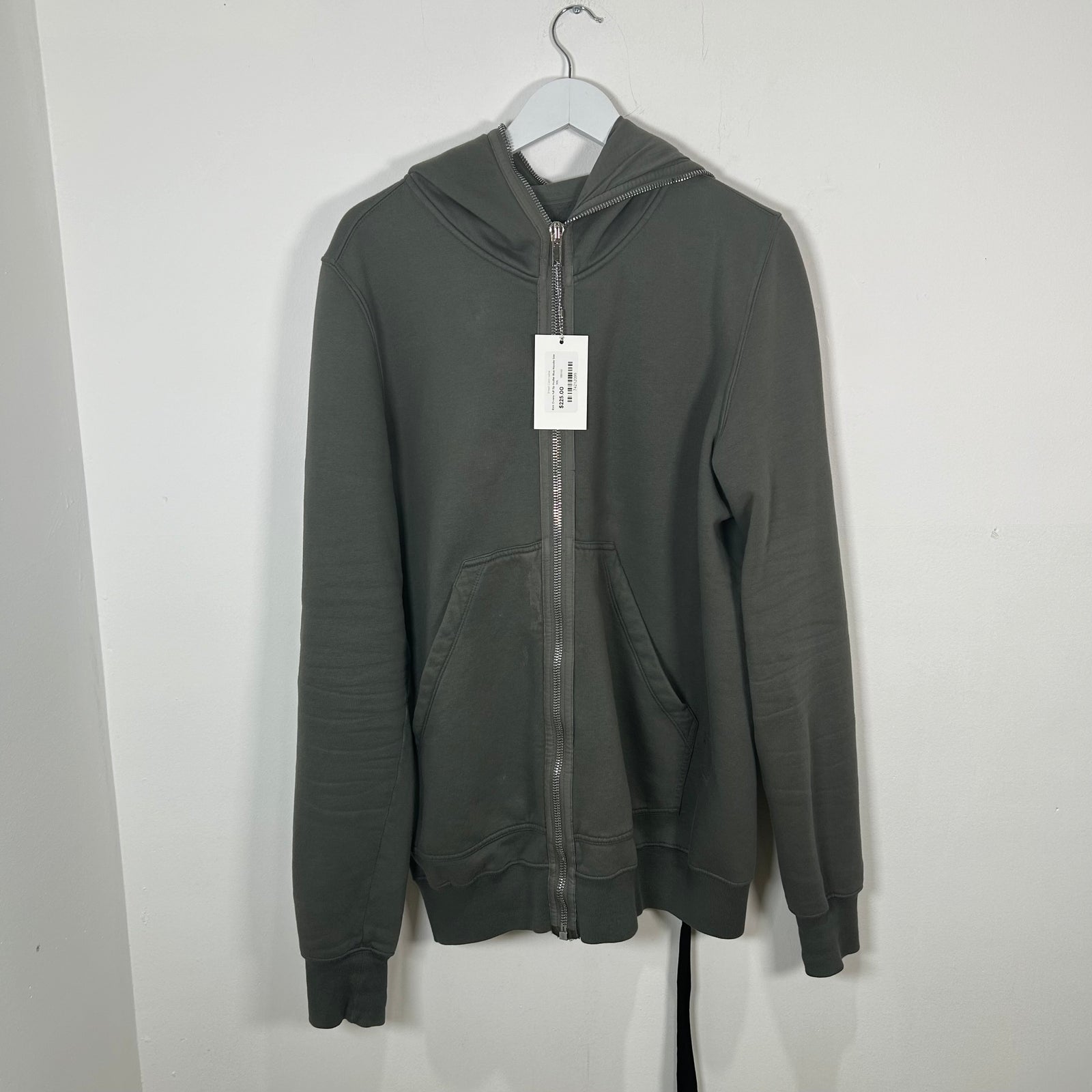 Rick Owens Full Zip Hustler Blue Hoodie Size XXL