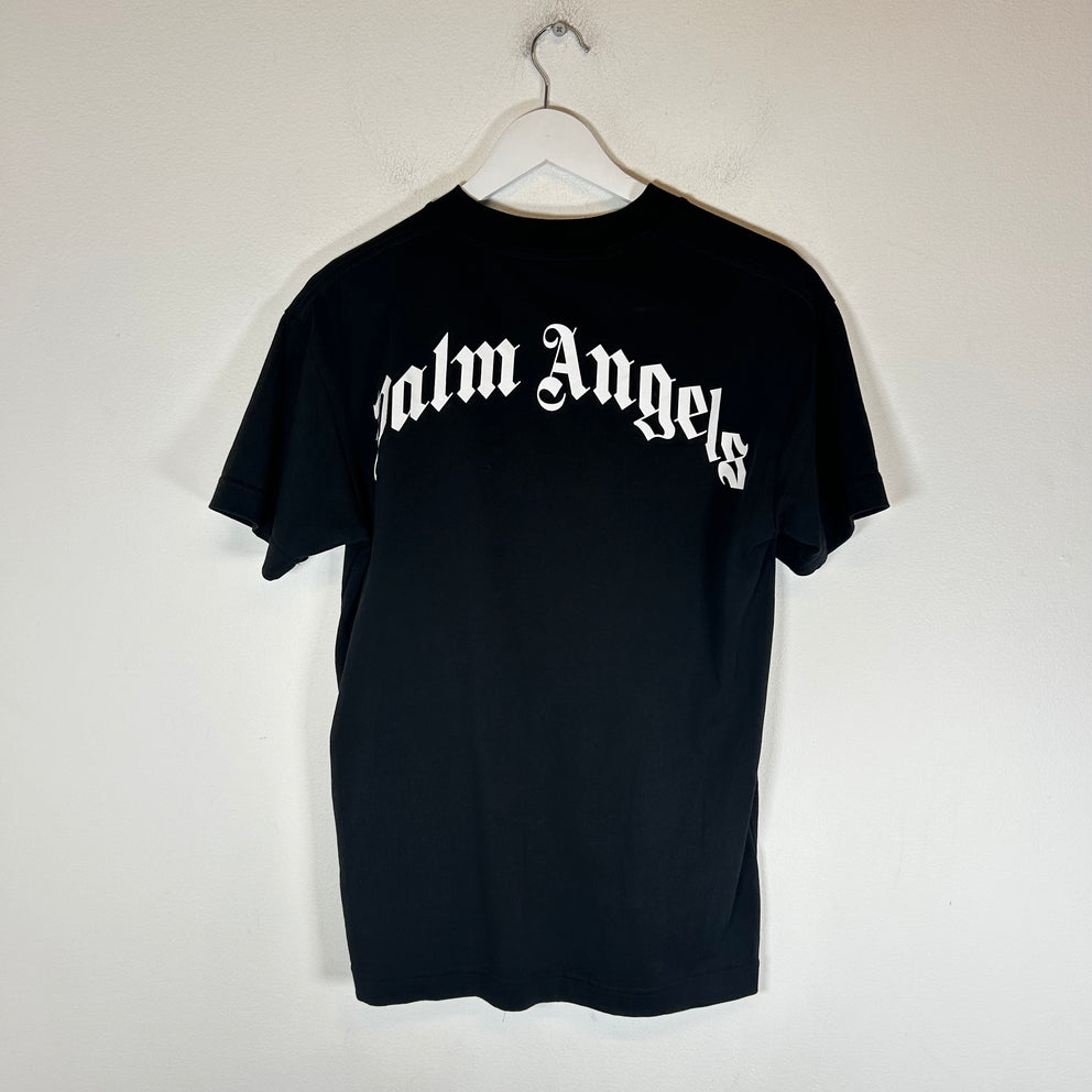 Palm Angels Black Shark T-Shirt Size S