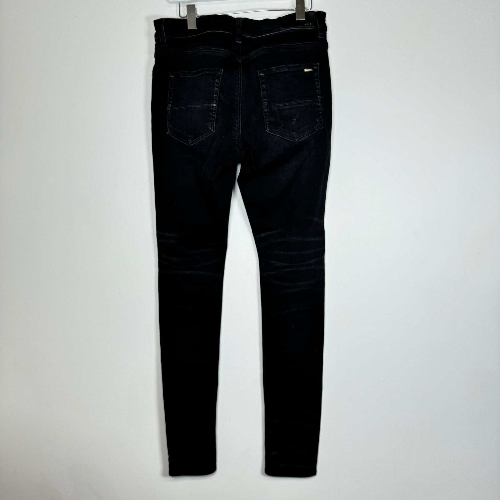 Amiri Mx1 Pink Patch Darkwash Jeans Size 33