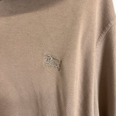 Burberry 1/4 Zip Khaki Fleece XXL