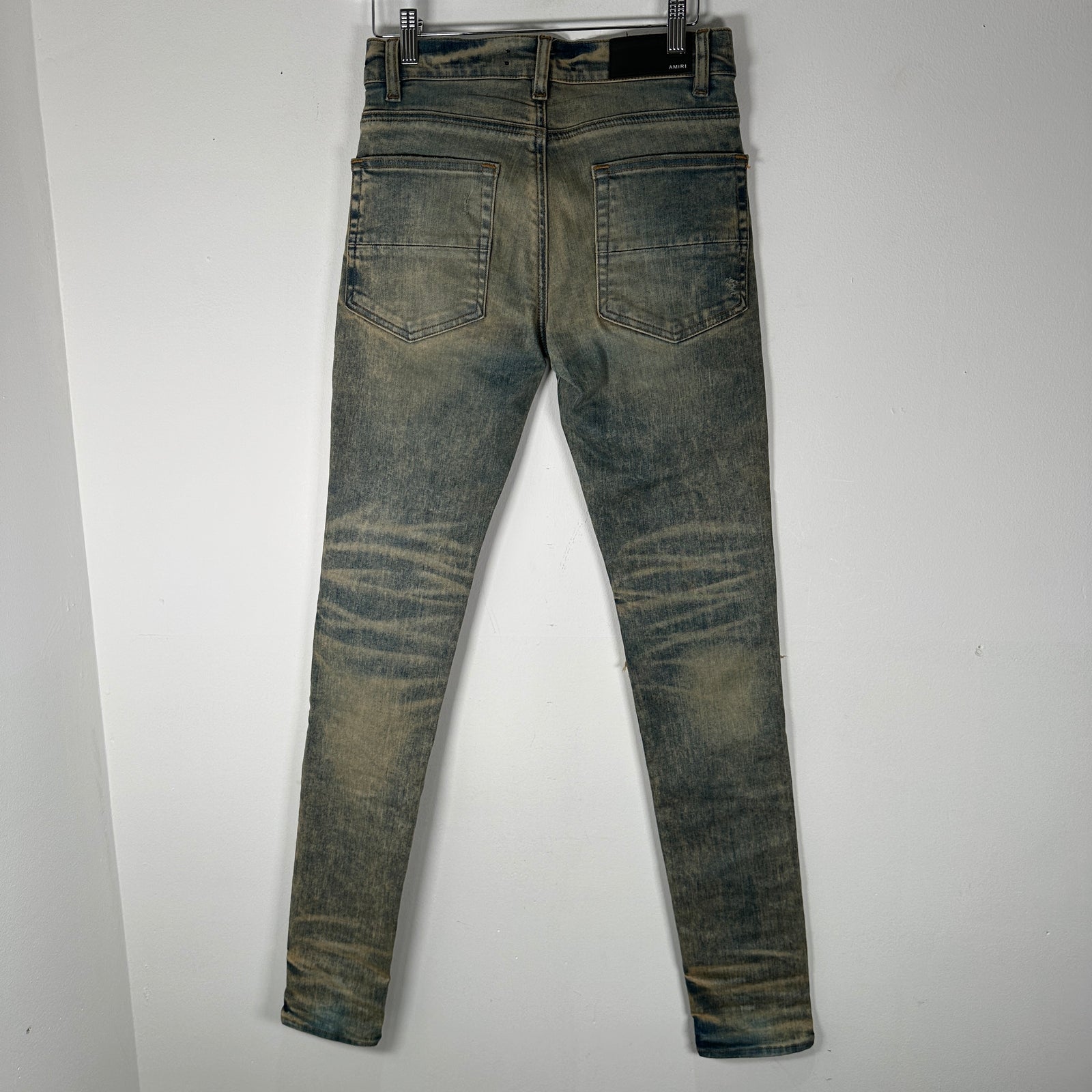 Amiri MX1 Blue Paisley Patch Jeans Size 29