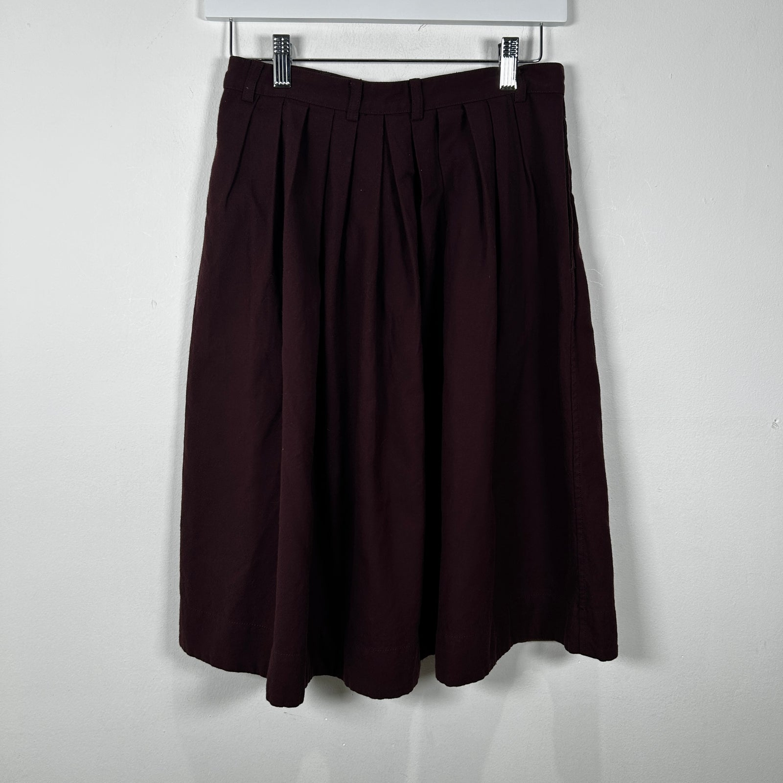 Margret Howell Burgandy Skirt Size 26