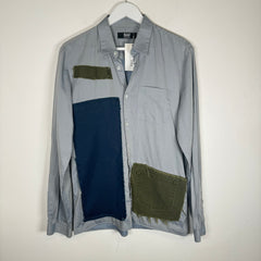 Raf Simons Patchwork Button Up Shirt Size XL