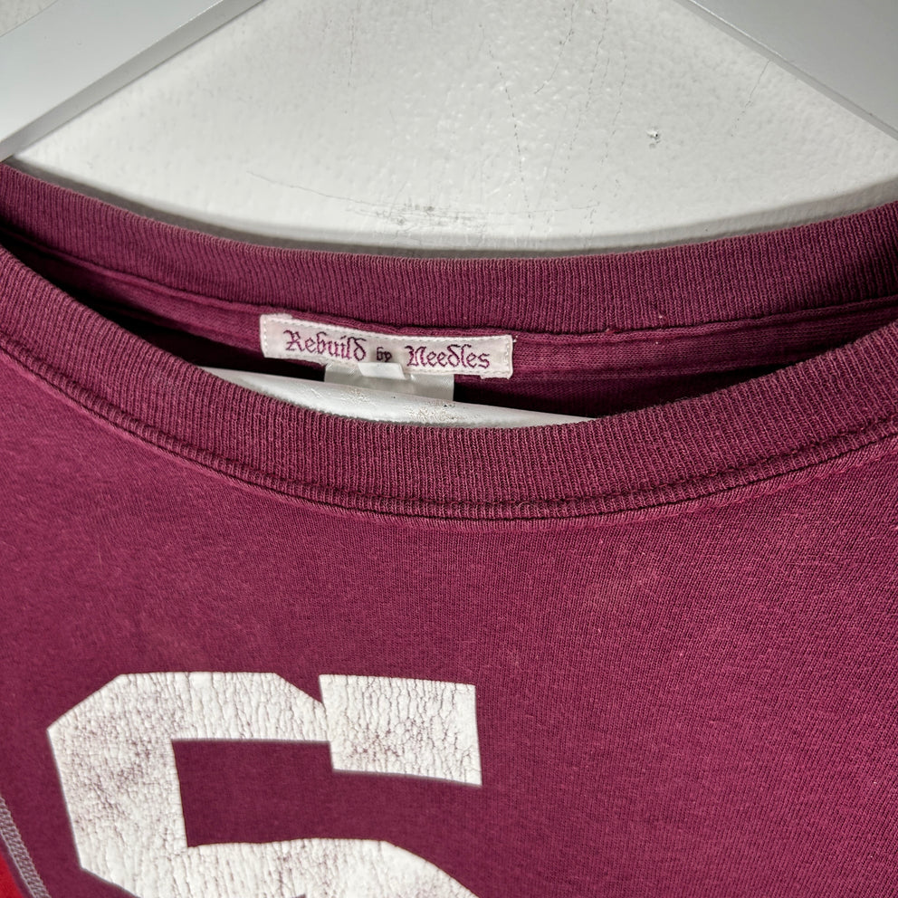 Needles Rebuild "SH Football" T-Shirt Size M