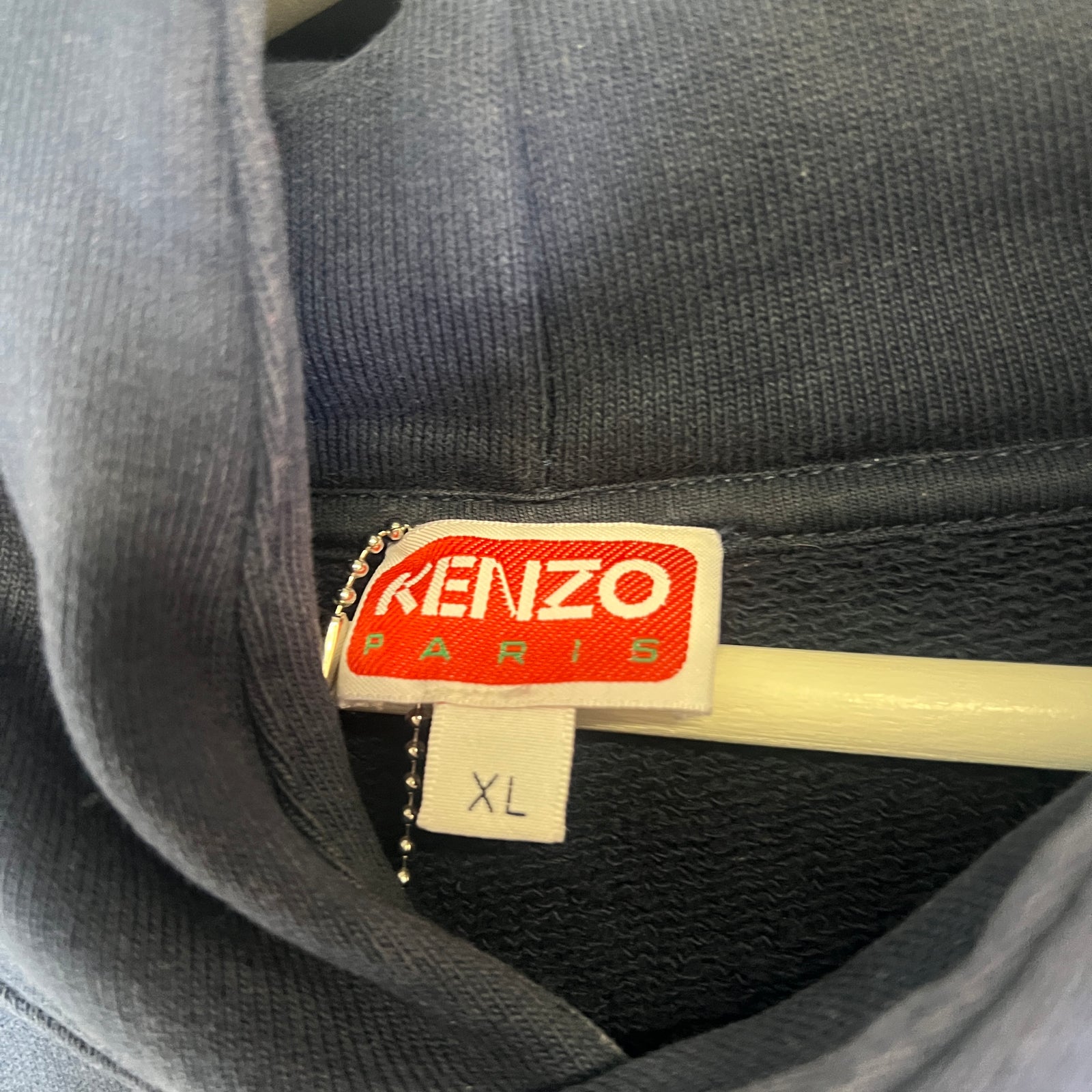 Kenzo Navy Flower Logo Hoodie