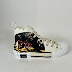 Dior B23 White 'AsteroDior' High-Top Sneaker Size 44
