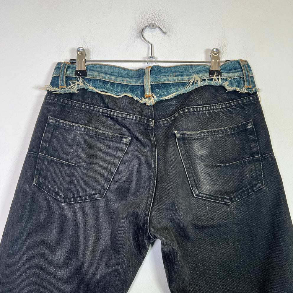 Dior Homme AW06 'These Grey Days' Cummerbund Jeans Size 28