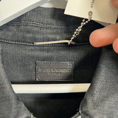 Saint Laurent Black Jean Jacket Size M