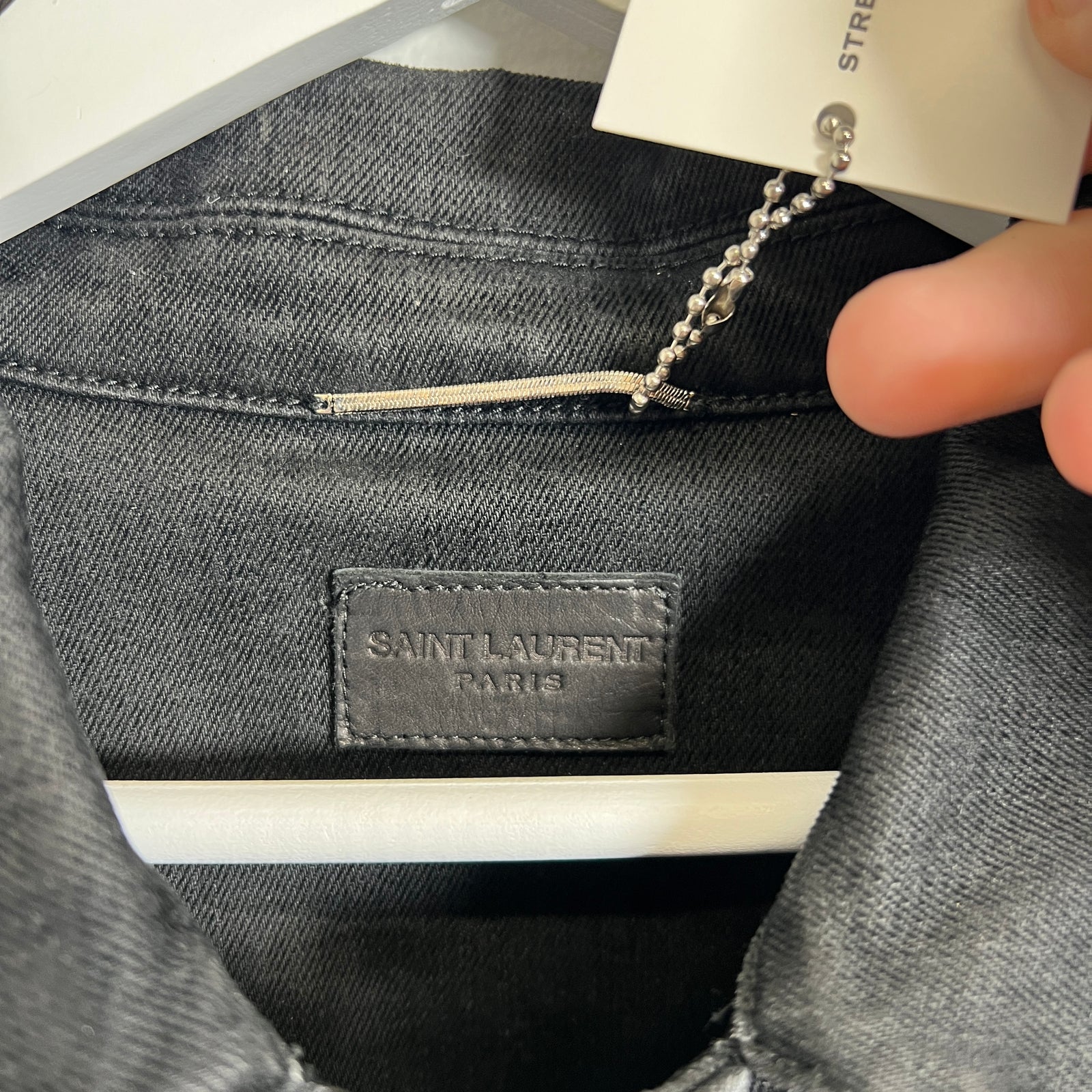 Saint Laurent Black Jean Jacket Size M