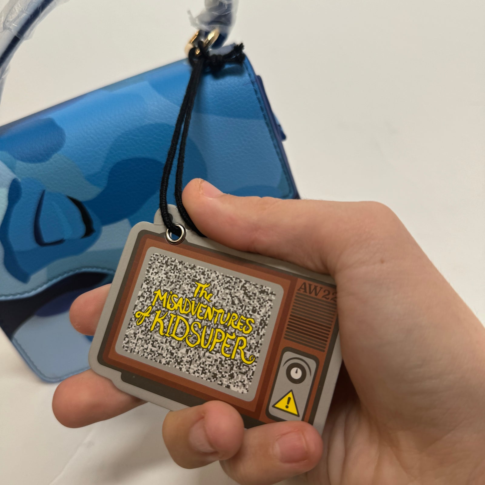 Kid Super Blue Kissing Bag