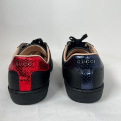 Gucci Black Embroidered Bee Ace Sneaker Size GG 8