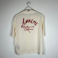Amiri Cream Hollywood Camp Shirt Size M
