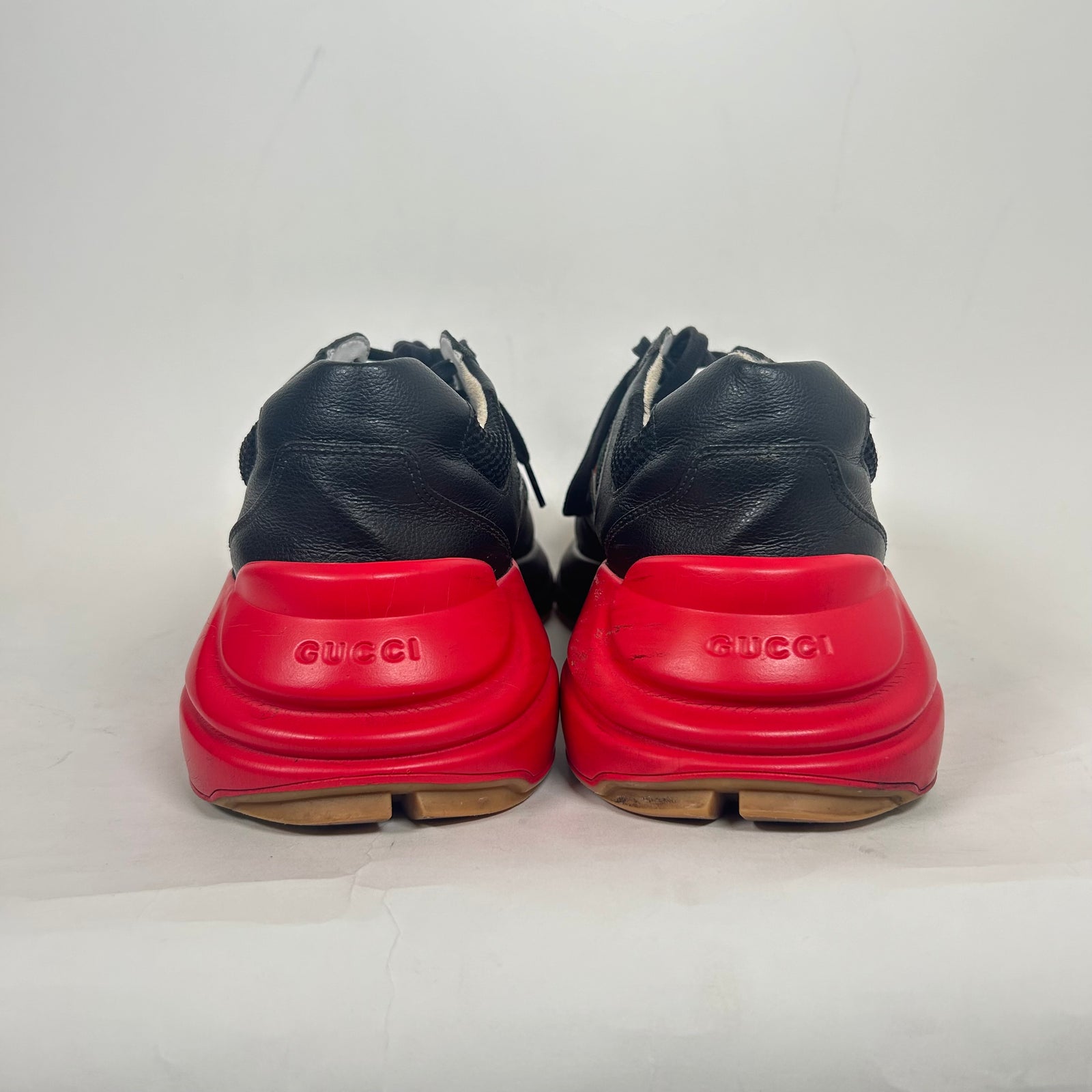 Gucci Black Striped Rhyton Epilogue Sneaker Size 11