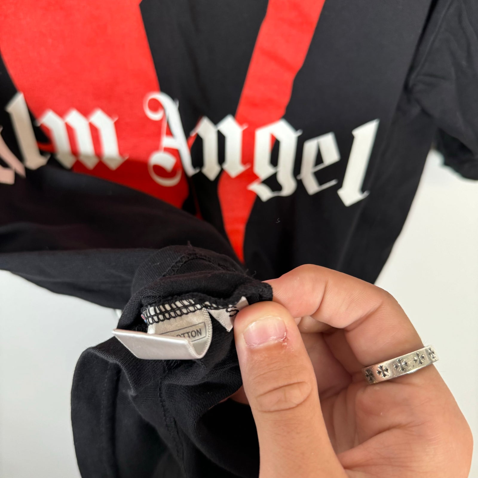 Vlone x Palm Angels Black/Red Tee Size S