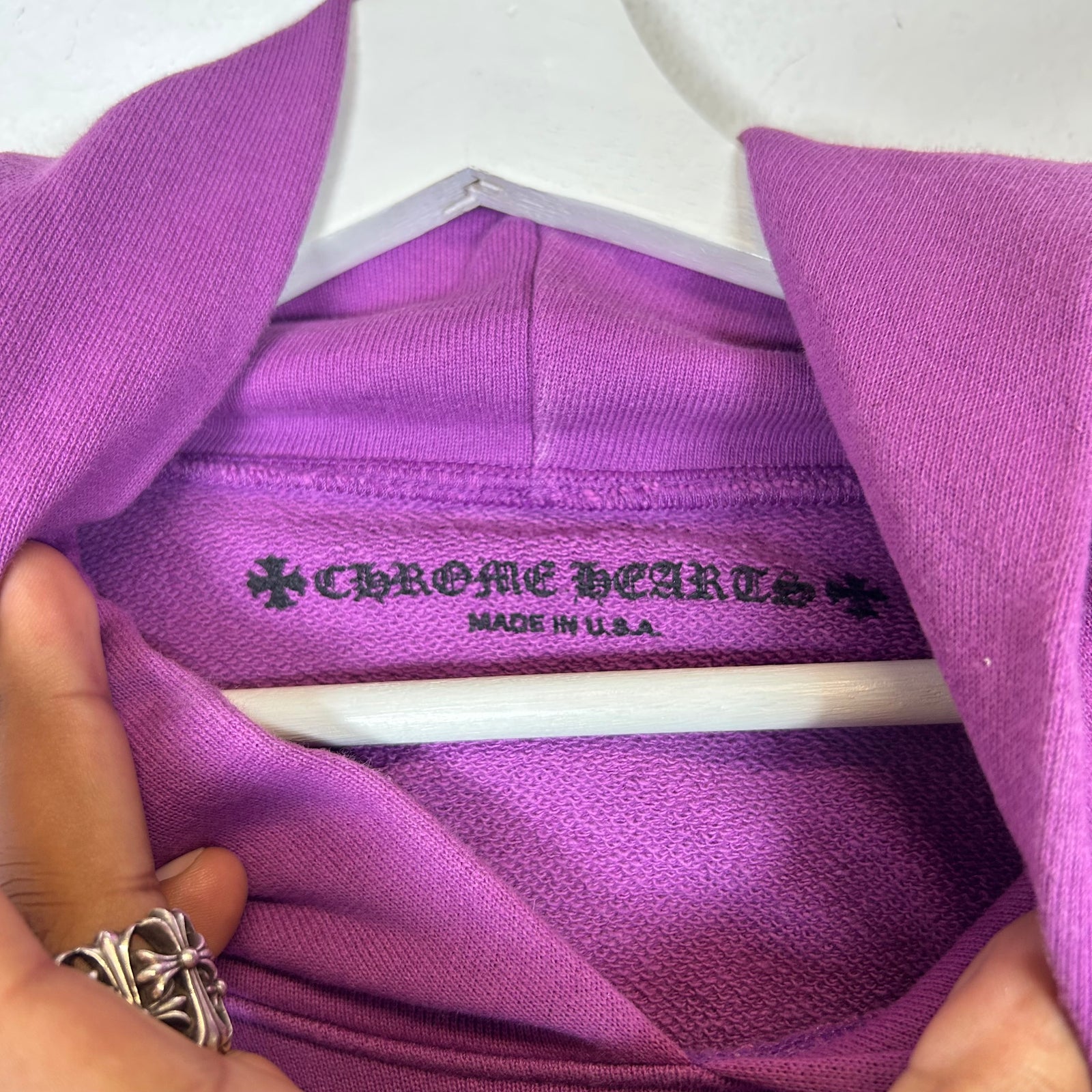 Chrome Hearts Purple Matty Boy I Want More Not Less Hoodie Size XL
