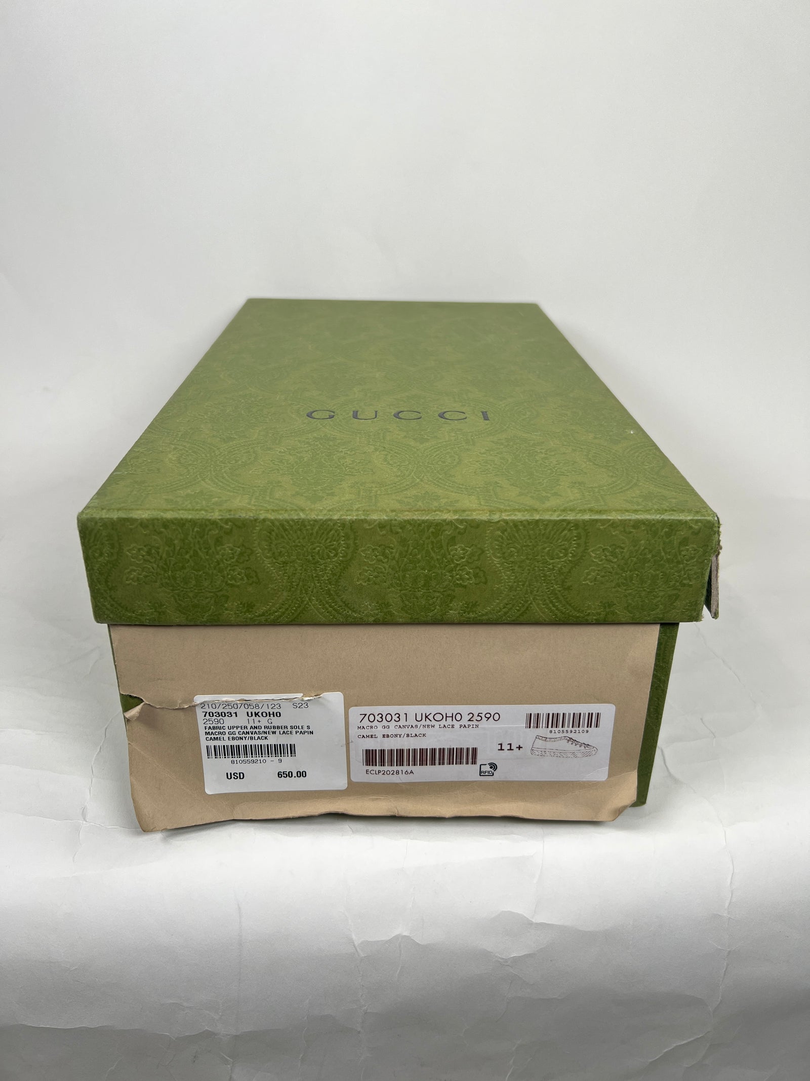 Gucci Beige Maxi GG Ukoho Sneaker Size GG 11.5