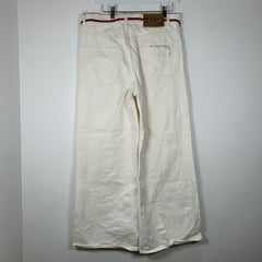 Marni White Stitch Logo Jeans Size 32