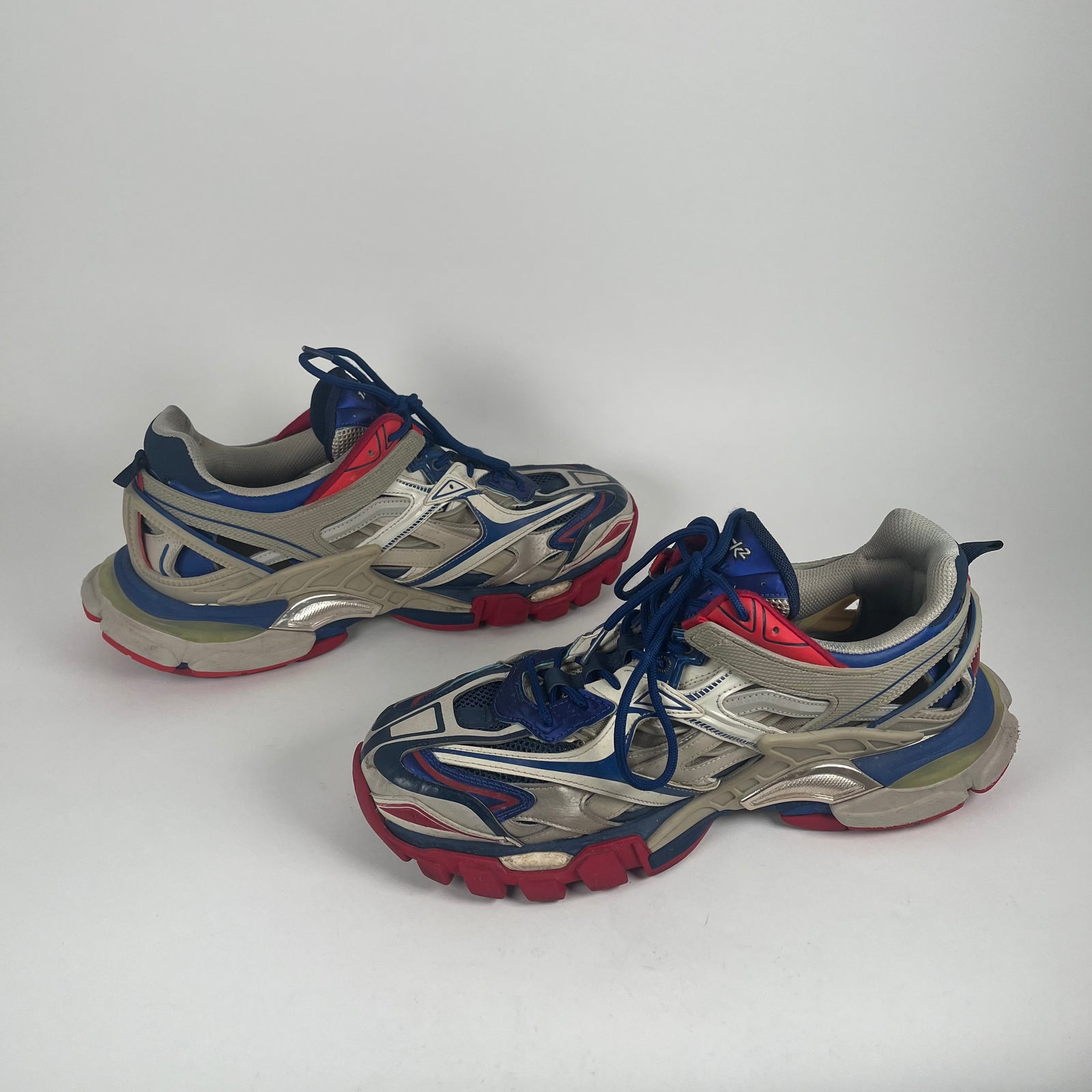 Balenciaga Track 2 Red/Blue/Silver Size 12