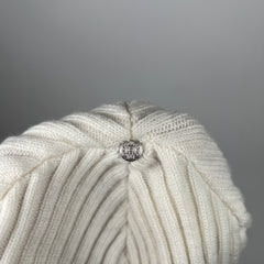 Chrome Hearts White Plus Cross Cashmere Beanie
