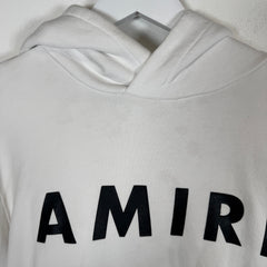 Amiri White MA Core Logo Hoodie Size M