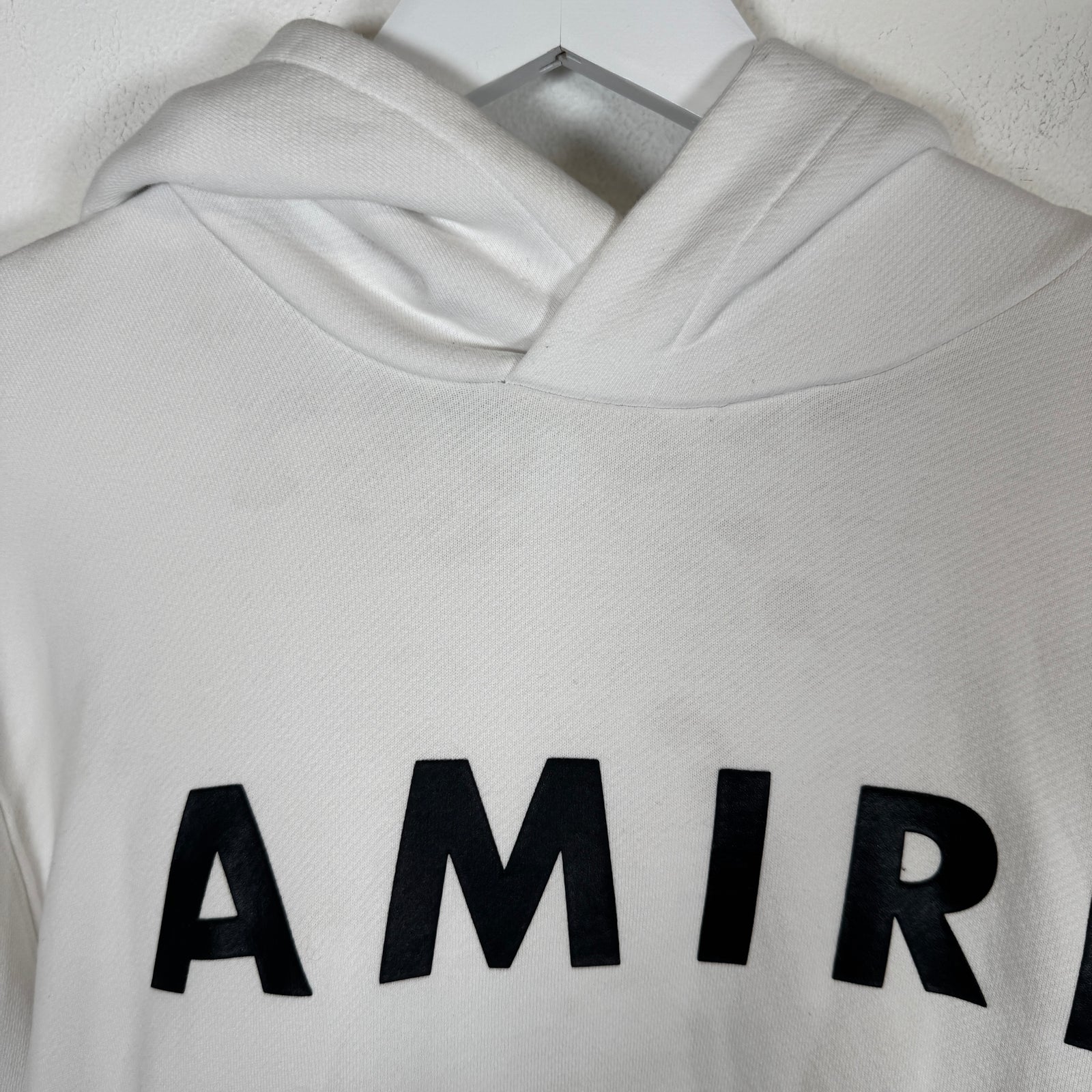 Amiri White MA Core Logo Hoodie Size M