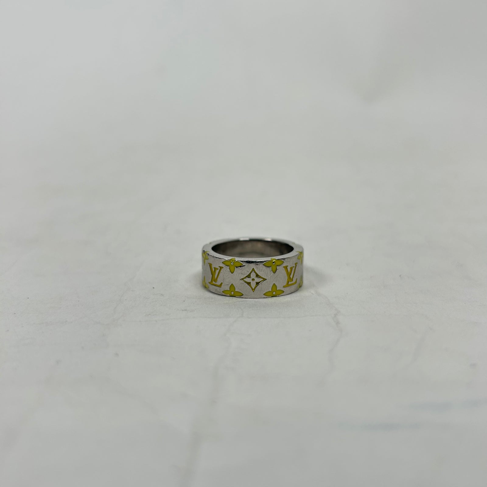 Louis Vuitton Yellow Monogram Mosaic Ring