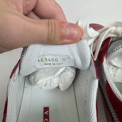 Prada Red/White Patent Leather Cups Size 9