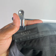 Gucci Black Waxed Horsebit Jeans