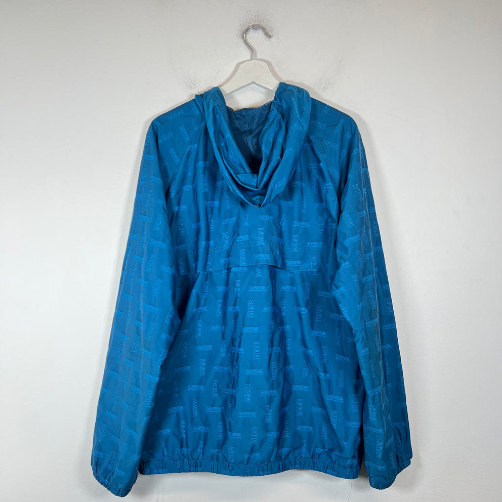 Supreme Blue Jacquard Windbreaker Size XL