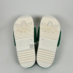 Gucci x Adidas Green GG Platform Sandals Size 38