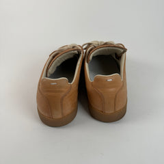 Maison Margiela Replica Gat Veg Tan Leather Paint Splatter Size 43