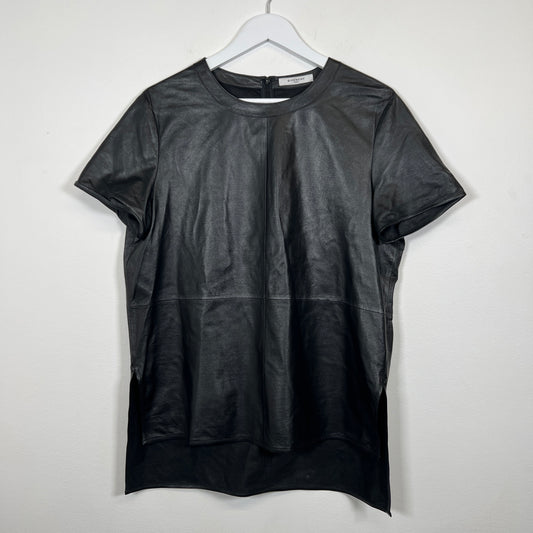 Givenchy Leather T-Shirt Size M