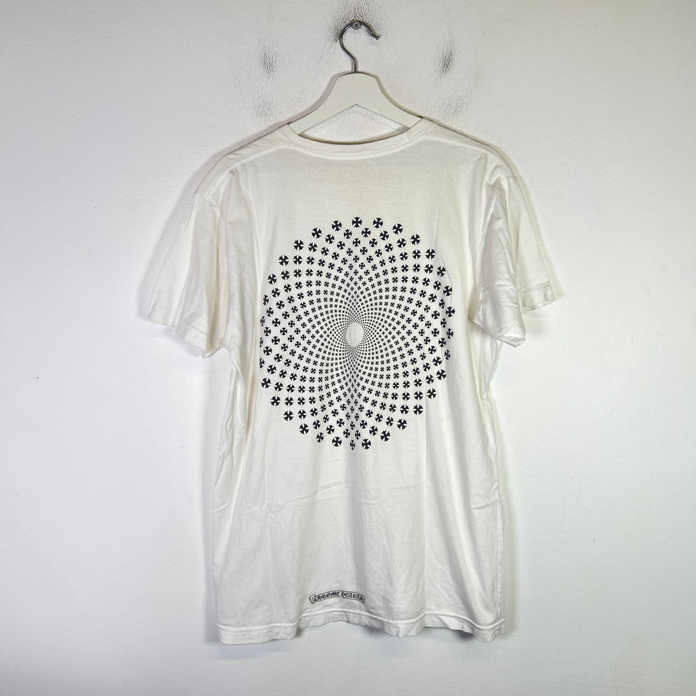 Chrome Hearts Psychedelic Spiral Cross T-Shirt