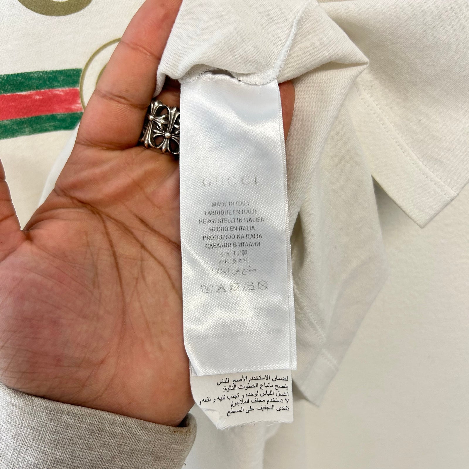 Gucci White OG Logo Oversized T-Shirt Size L