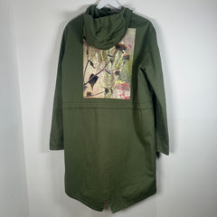 Raf Simons x Sterling Ruby FW14 Green Patches Parka Size 46
