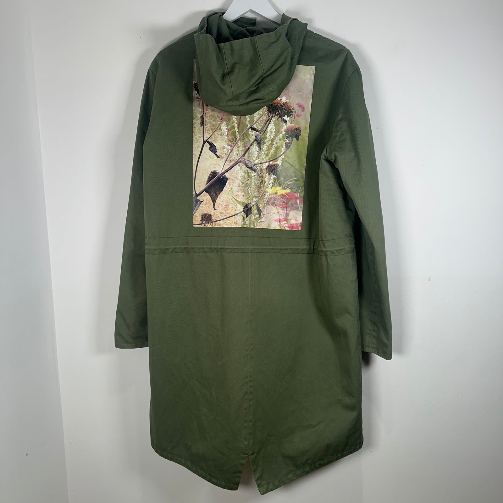 Raf Simons x Sterling Ruby FW14 Green Patches Parka Size 46