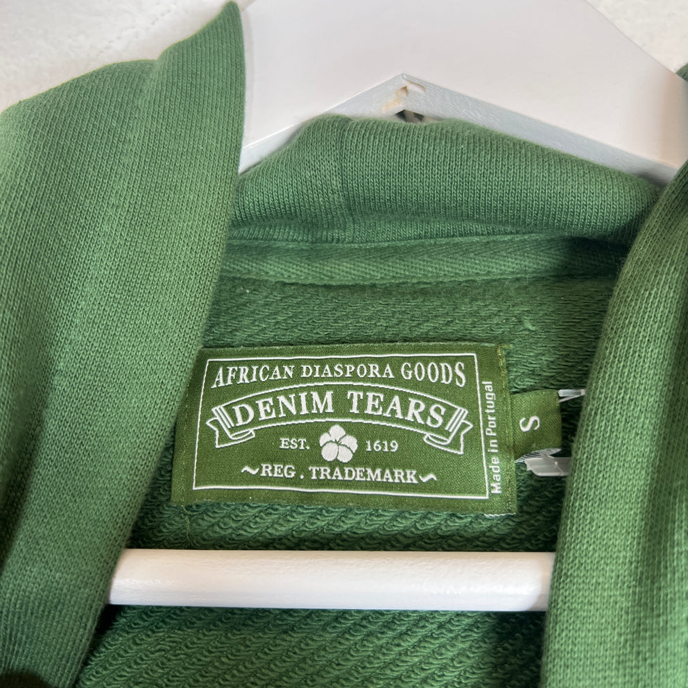 Denim Tears Green Wreath Hoodie Size S