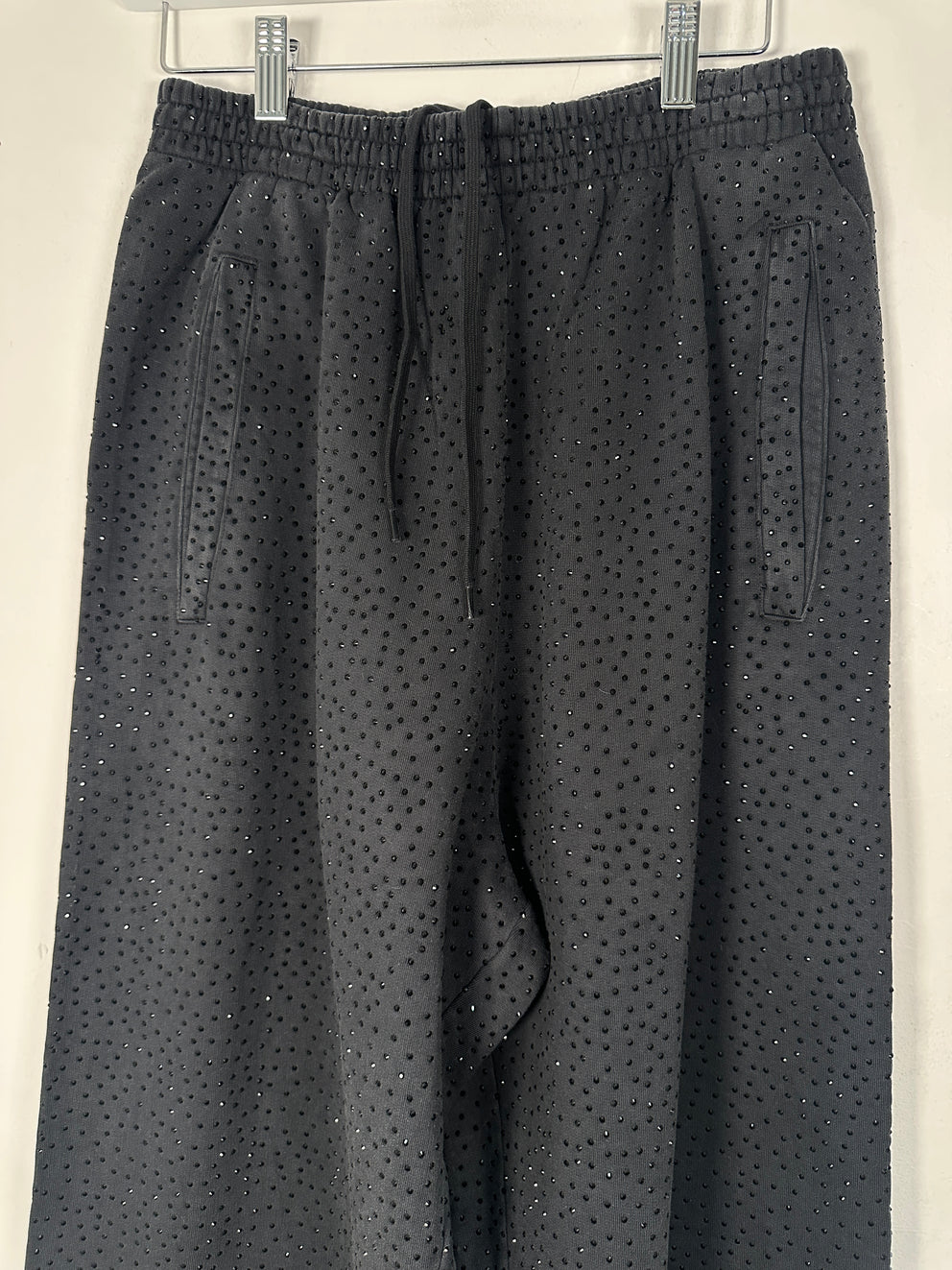 Balenciaga All Over Crystal Grey Sweatpants Size S