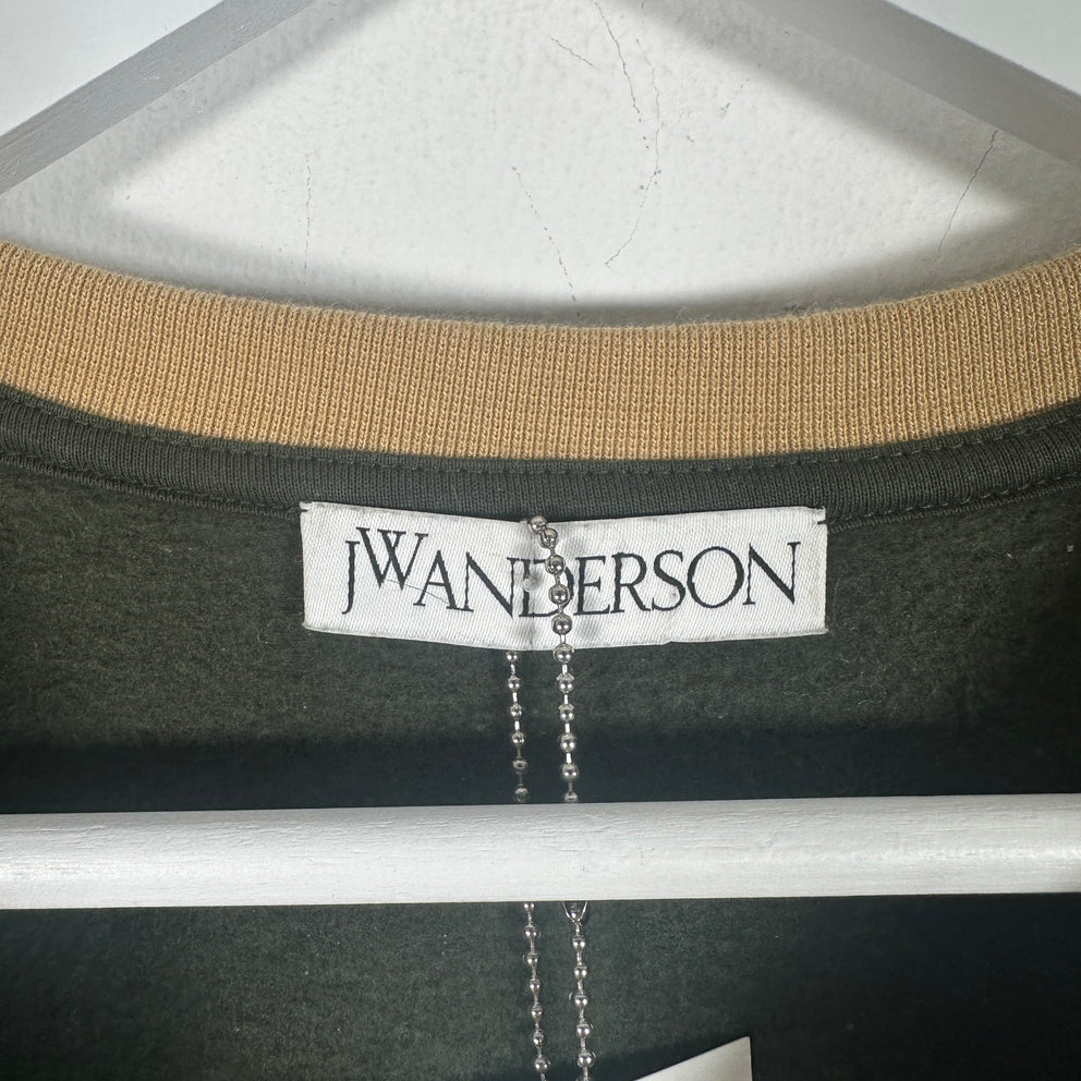 J.W. Anderson Color Block Logo Crewneck Size XL